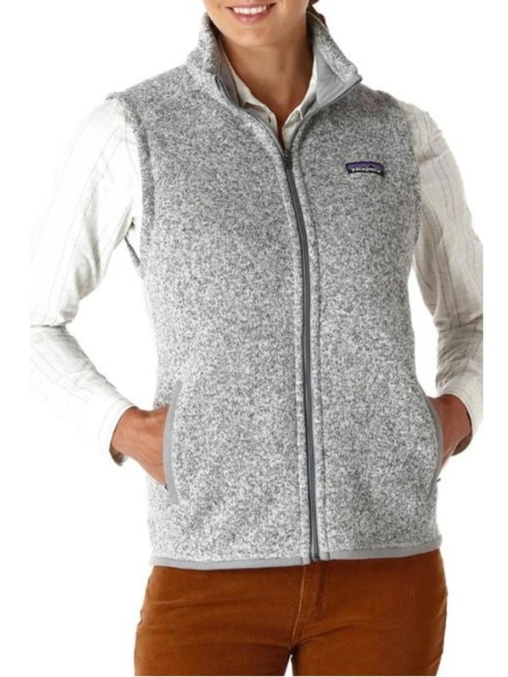 Women’s Patagonia Gray Better Sweater Vest Size L NEW